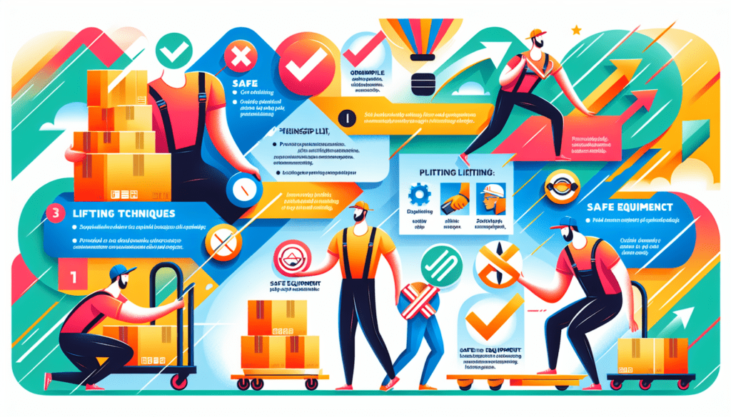 An illustration of key principles for safe moving and handling.